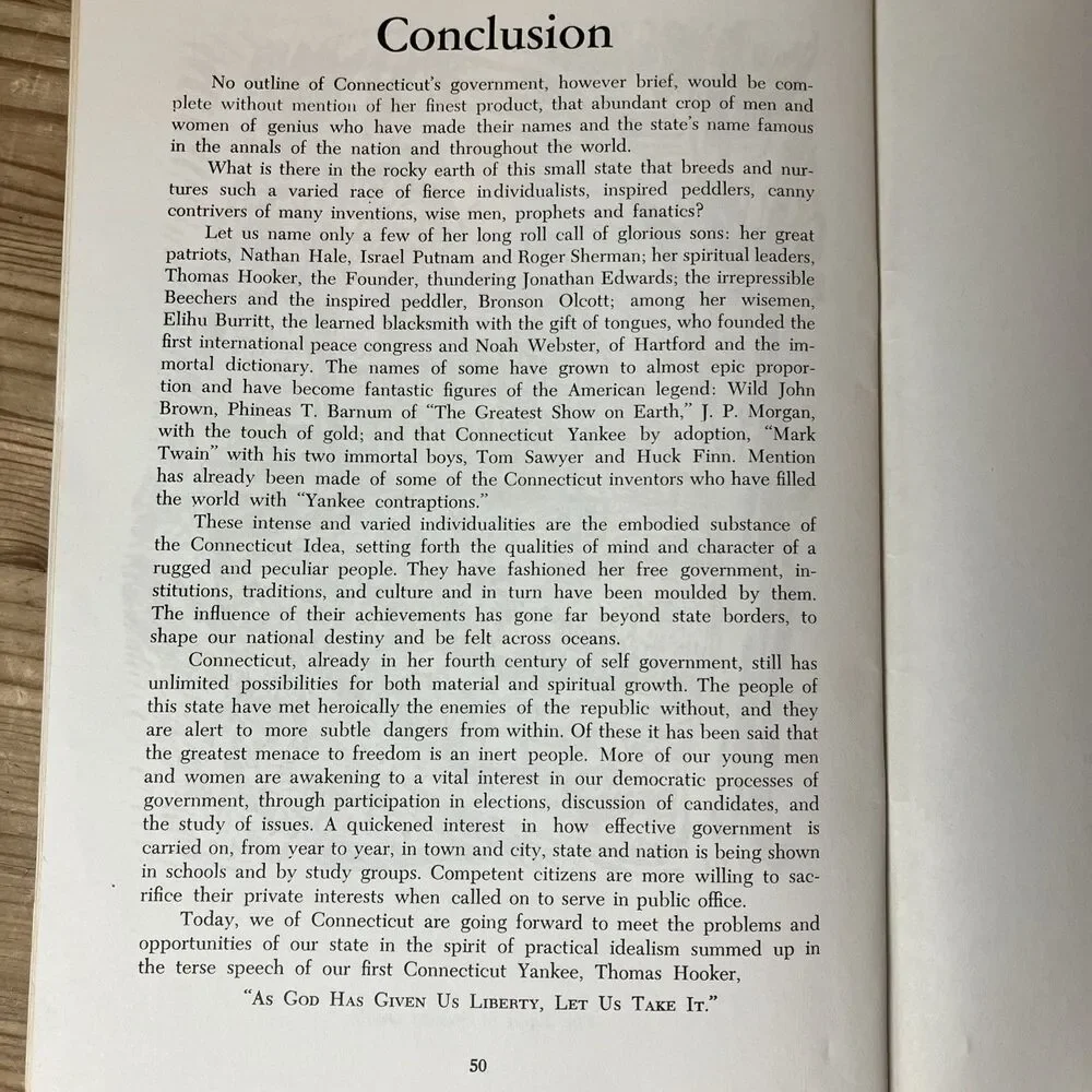 1944 An Outline of Government in Connecticut James Daugherty Ct General Assembly